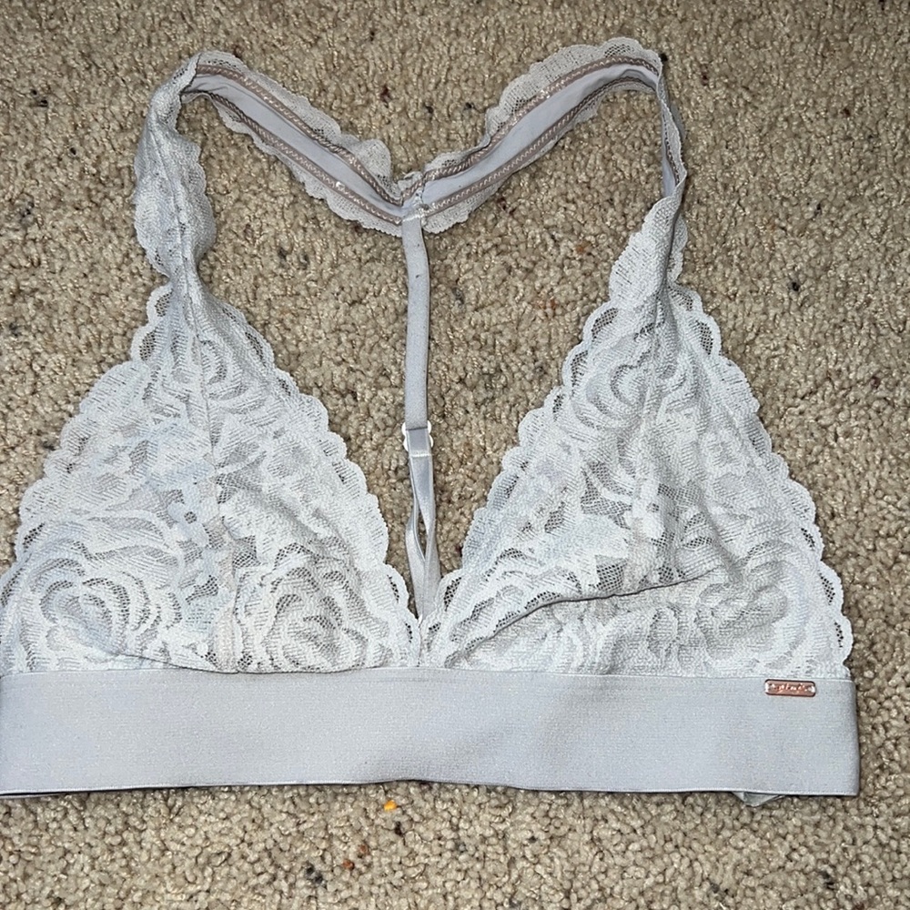 White halter bralette size xs